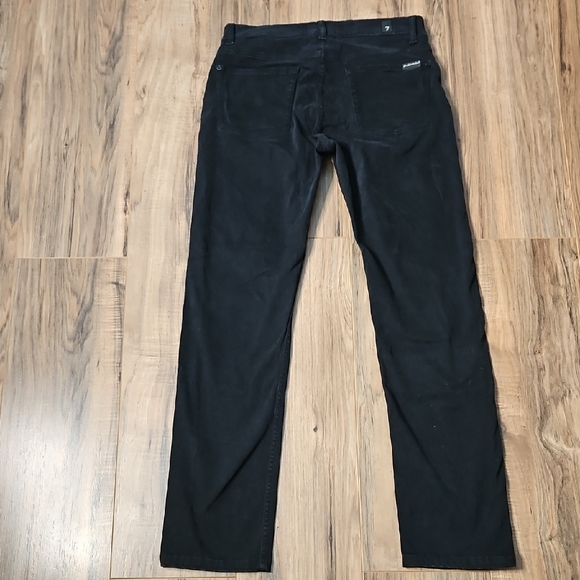 7 For All Mankind Slimmy Luxe Performance Men's Black Jeans 30 - Picture 14 of 16
